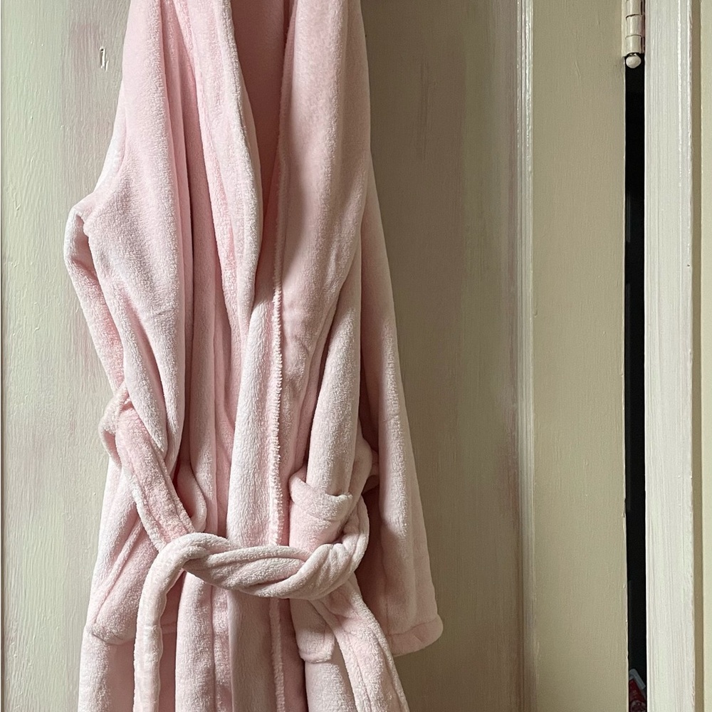 Soft Pink Plush Robe